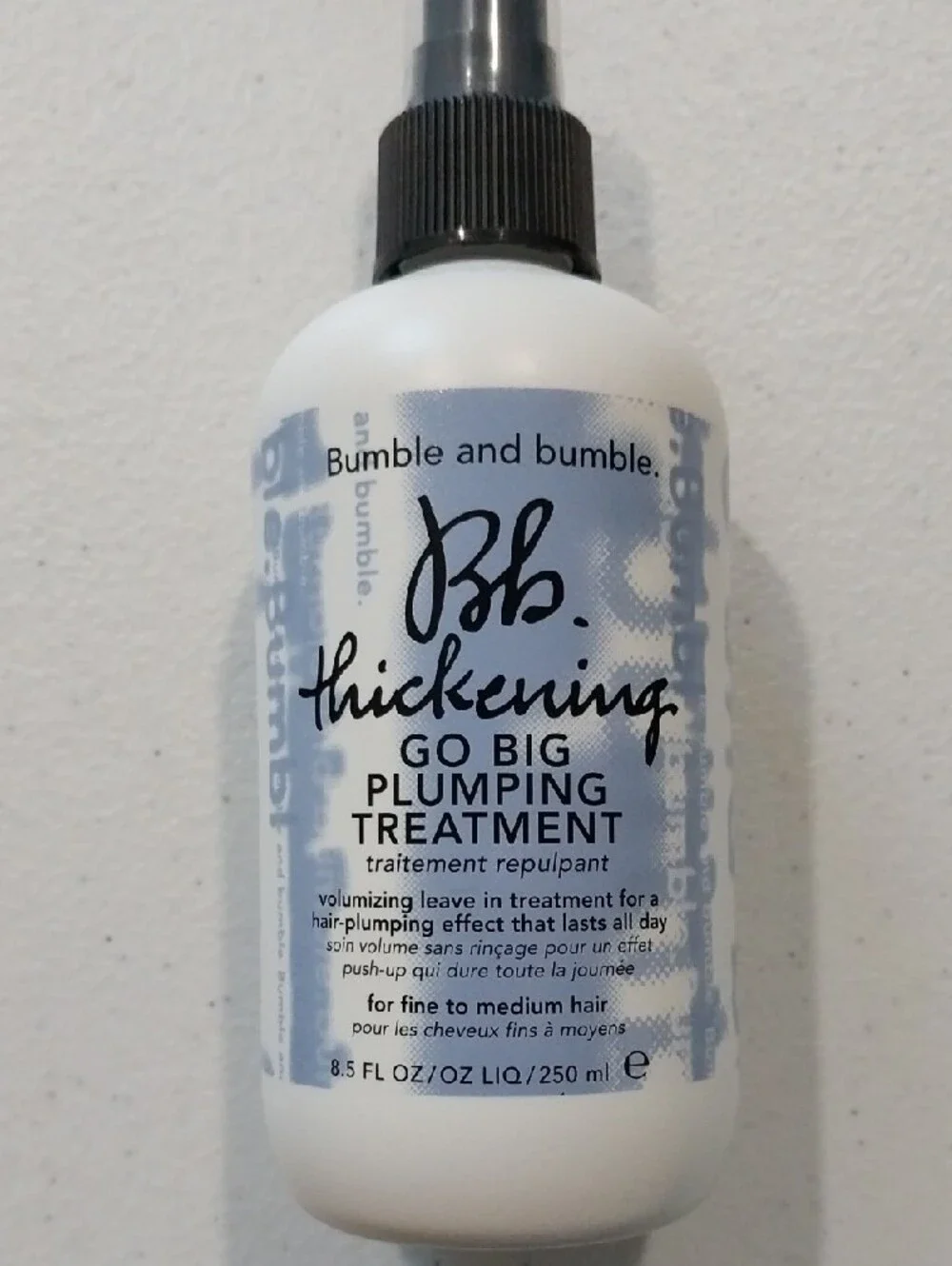 Bumble And Bumble Go Big Plumping Treatment Spray And Thickening Spray 8.5 Oz Ea